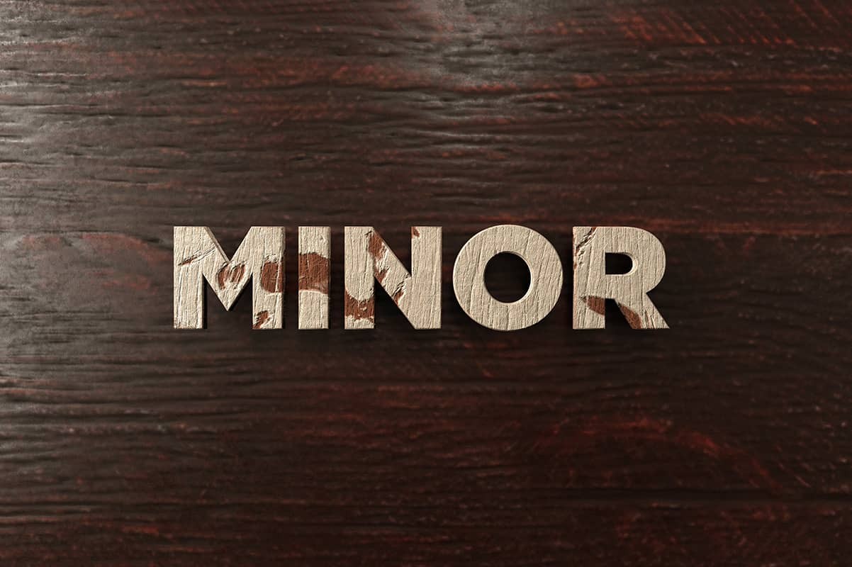 The word 'minor' showcasing the topic of undergraduate specializations