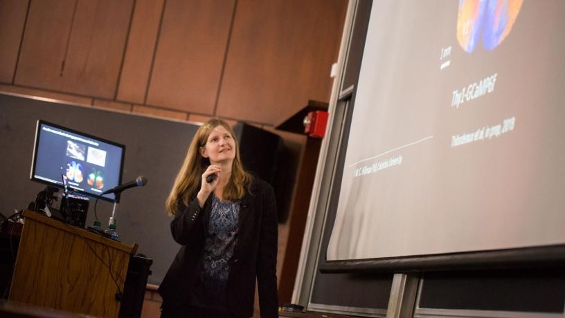 Over the weekend, Prof. Elizabeth Hillman presented her work deploying super-fast 3D microscopy to image the human brain.