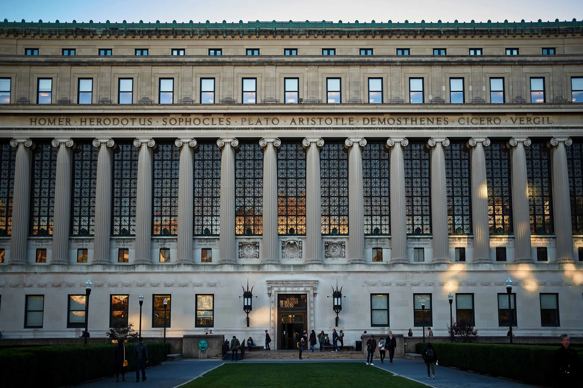 Library entrance