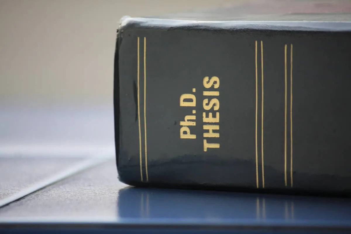 Book titled 'Ph.D. Thesis' representing a doctoral thesis in operations research 