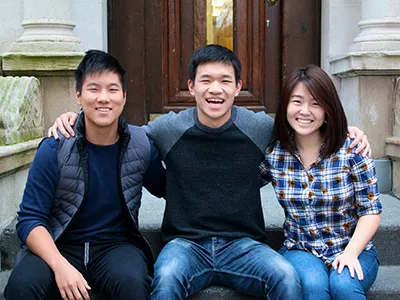 L-R: Kevin Tyan, Jason Kang, and Katherine Jin of Kinnos