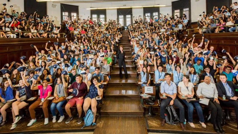 Dean Mary C. Boyce officially welcomed the Class of 2021 at SEAS’ 2017 Academic Assembly. The annual event marks the start of fall semester and includes the long-standing tradition of handing out commemorative beanies to every first-year student.