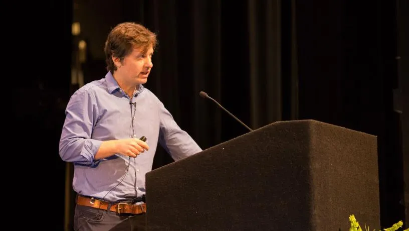 Computer Science Professor Michael Collins spoke about advances in natural language processing.
